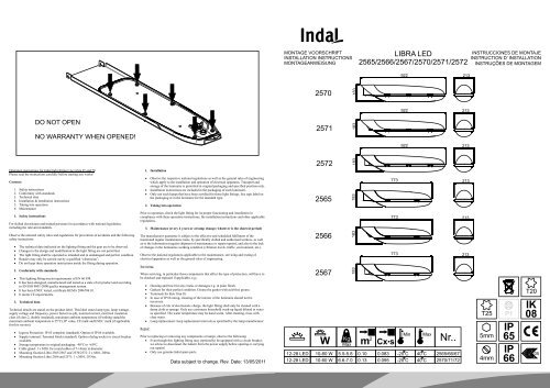 110513 Gebruiksaanwijzing Libra LED - Indal Deutschland GmbH