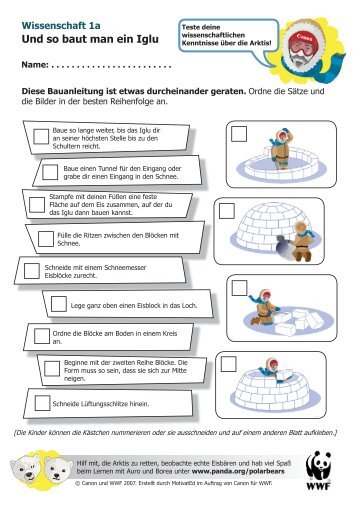 Wissenschaft 1a Und so baut man ein Iglu