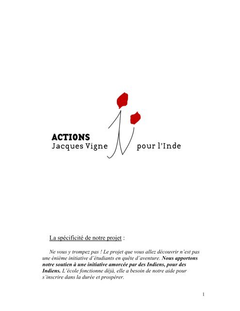 Action Jacques Vigne - Inde Ã  Paris