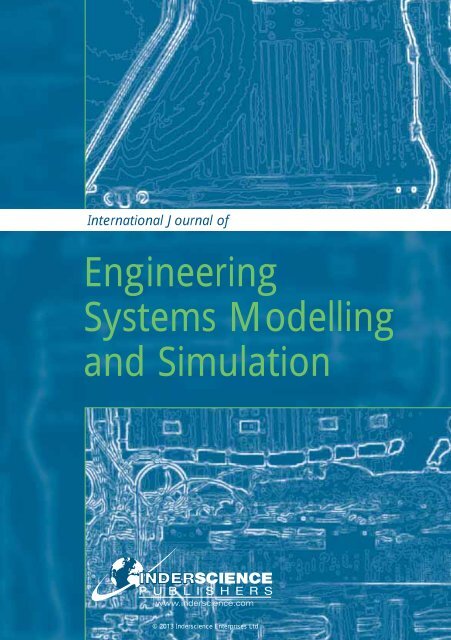 Engineering Systems Modelling and Simulation - Inderscience ...