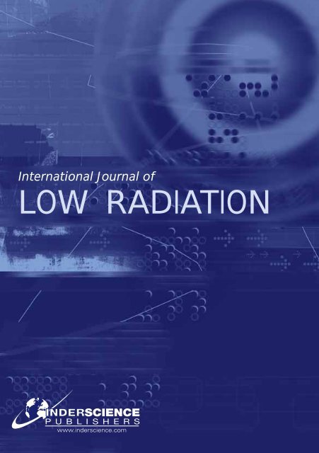 International Journal of Low Radiation - Inderscience Publishers