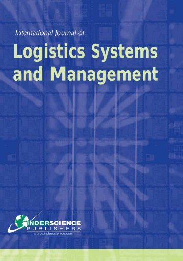 Logistics Systems and Management - Inderscience Publishers