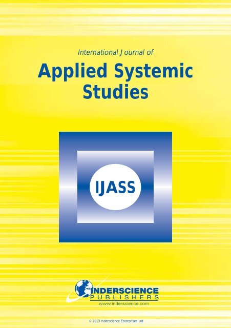 Международный журнал прикладных. Journal of applied Psychology.