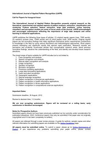 Pattern Recognition Journal Word Template | 70 k okada and c von de Pattern Recognition Journal Word Template | 70 k okada and c von de