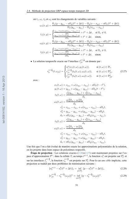 Méthodes numériques pour des systèmes hyperboliques avec terme ...
