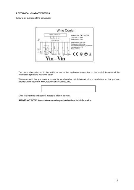 USER MANUAL FOR - Boulanger