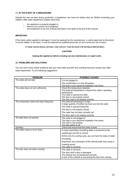 USER MANUAL FOR - Boulanger