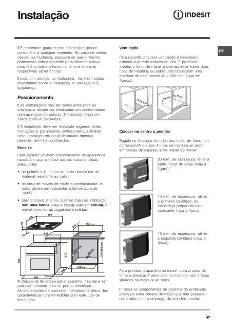 Istruzioni per l'uso - Indesit.at