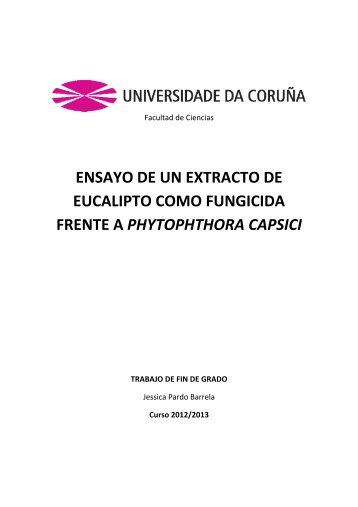 ensayo de un extracto de eucalipto como fungicida frente a ... - RUC