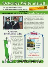 Gildemagazin 2013 komplett - Bevenser Nachrichten