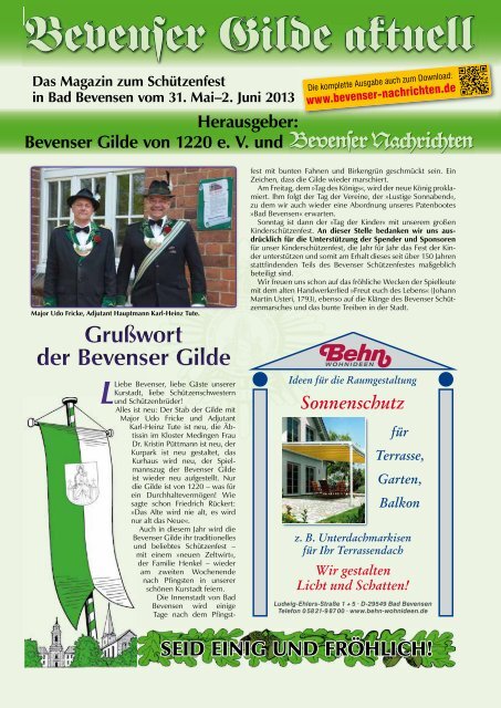 Gildemagazin 2013 komplett - Bevenser Nachrichten