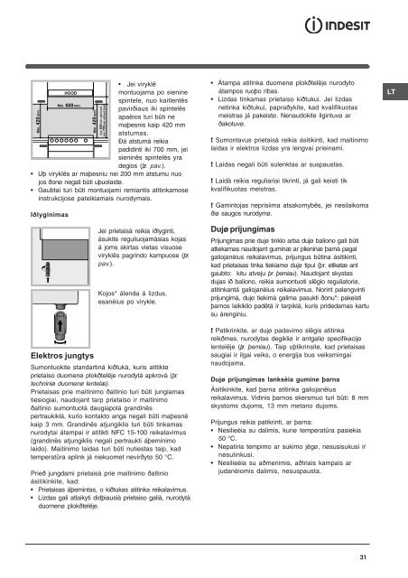 Operating Instructions - Indesit