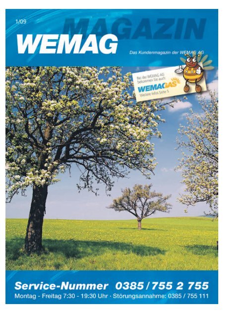 Kundenmagazin, Ausgabe 01/2009 - WEMAG AG - Homepage