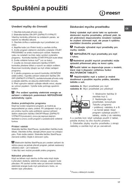 Instrukcja obs³ugi - Indesit