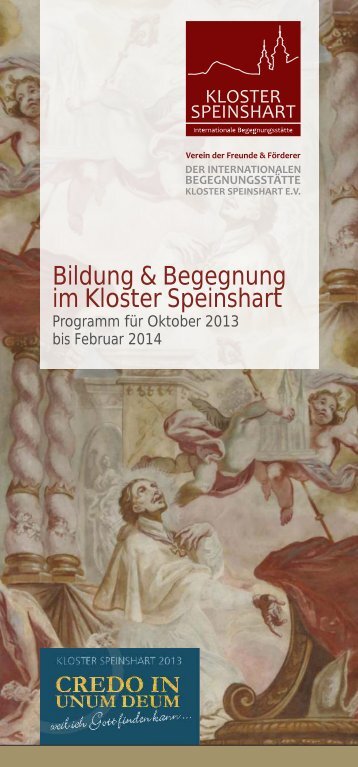 Bildung und Begegnung IV - Kloster Speinshart