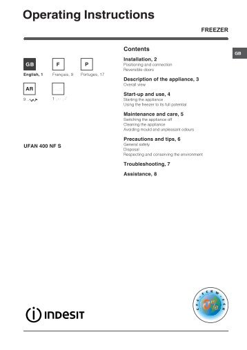 Operating Instructions - Indesit