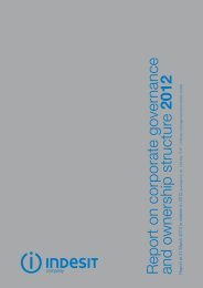 Report at 21 March 2013 on corporate governance and ... - Indesit