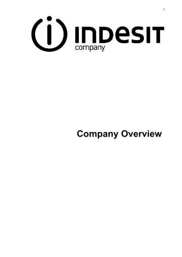 Company Overview - Indesit