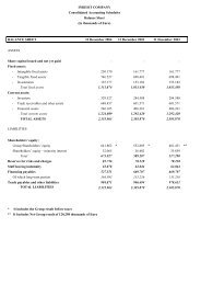 Consolidated Accounting Schedules 4Q2004 - Indesit