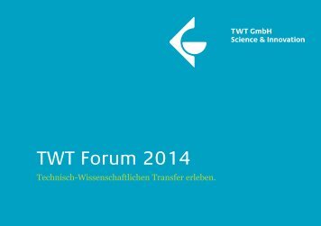 Vorlage Mailversand Jahresprogramm 2014.indd - TWT GmbH