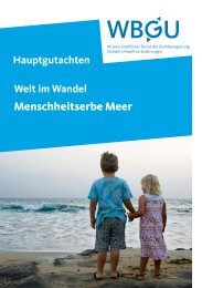 Menschheitserbe Meer - WBGU