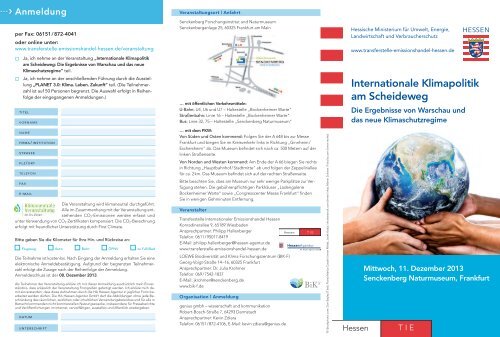 Download Flyer - Biodiversität und Klima - Forschungszentrum