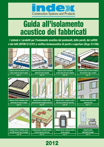 guida all'isolamento acustico dei fabbricati - Index SpA