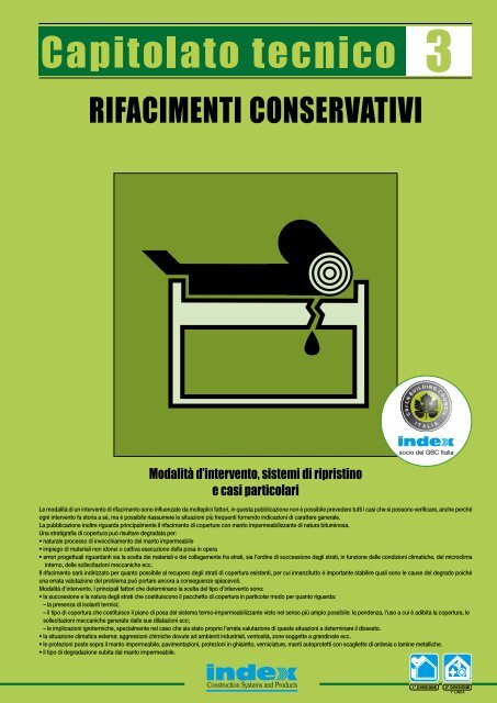 RIFACIMENTI CONSERVATIVI - Index S.p.A.