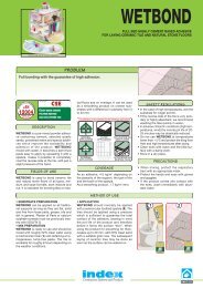 WETBOND Â¥ Certification Â¥ gb (Page 1) - Index S.p.A.