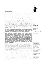 Download Pressemitteilung, PDF (172 KB) - Berlinale