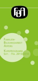 Programm Februar - Juli 2014 - Familienbildungsarbeit Asperg (FBA)