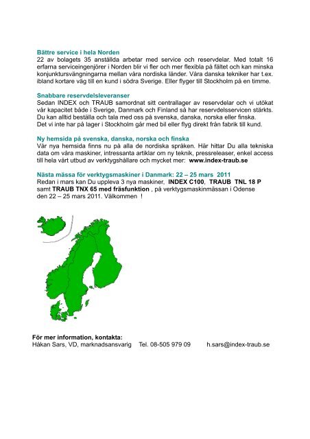 INDEX-TRAUB expanderar i hela Norden [55,84 KB]