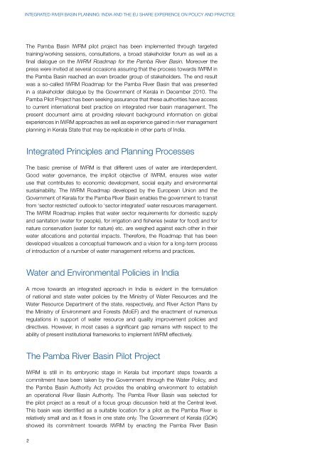 Integrated River Basin Planning – Replicable ... - India Water Portal