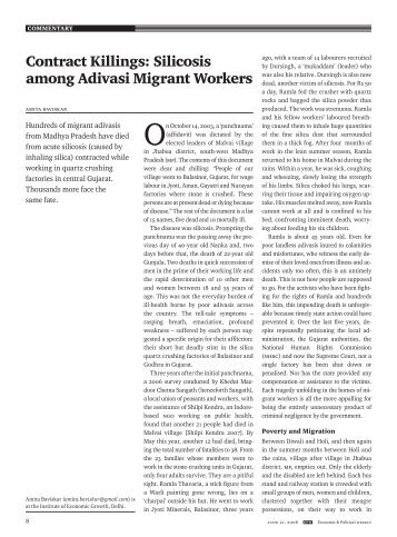 contract Killings: Silicosis among adivasi migrant Workers - India ...