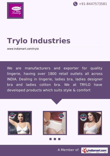 Trylo Industries, Mumbai - Manufacturer of Daily Wear  - IndiaMART