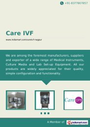 IVF, Laboratory Set Up Equipments - IndiaMART
