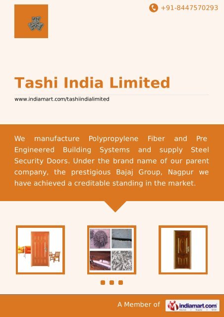 Tashi India Limited, Nagpur - Supplier & Manufacturer ... - IndiaMART