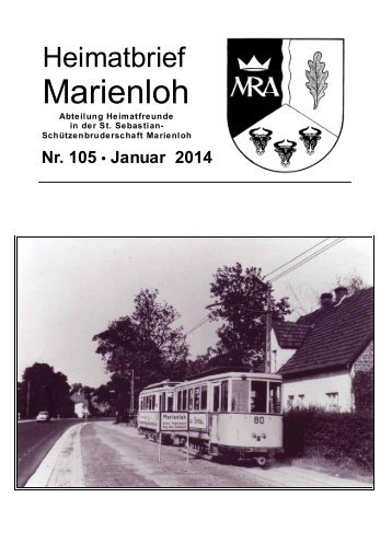 Brief 105 - Januar 2014 - Heimatbriefe Marienloh