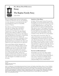 Essay The Kaplan Family Story - Indiana Historical Society