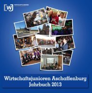 Wirtschaftsjunioren Aschaffenburg - Jahrbuch 2013