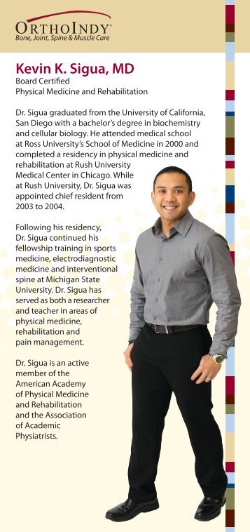 Kevin K. Sigua, MD - Indiana Orthopaedic Hospital