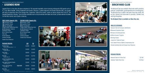 2013 corporate hospitality and suite information - Indianapolis Motor ...