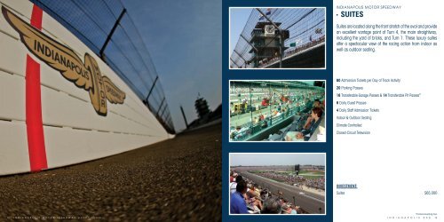 2013 corporate hospitality and suite information - Indianapolis Motor ...