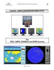 RADAR-ARPA & NAVIGATION Simulator - Indian Maritime College