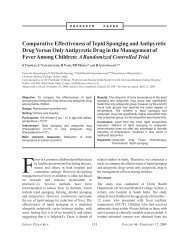 Comparative Effectiveness of Tepid Sponging and ... - medIND