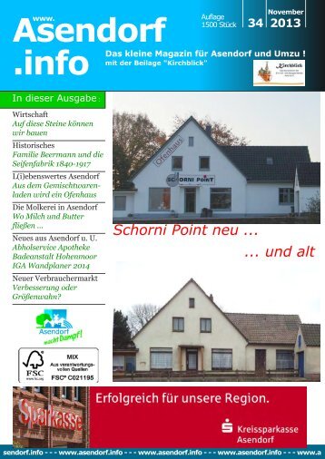 34 2013 Das kleine Magazin für Asendorf und Umzu - Gemeinde ...