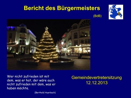 Gemeindevertretung vom 12.12.2013 - Gemeinde Ostseebad Binz ...