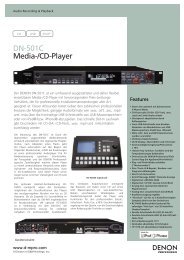 Denon DN-501C Produktinfo - D&M Professional Europe