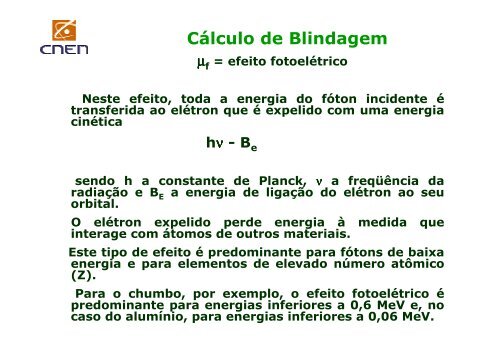 CÃLCULO DE BLINDAGEM - ILEA