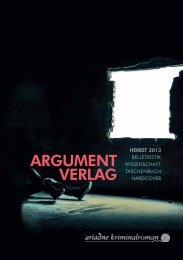 ARGUMENT VERLAG - indiebook